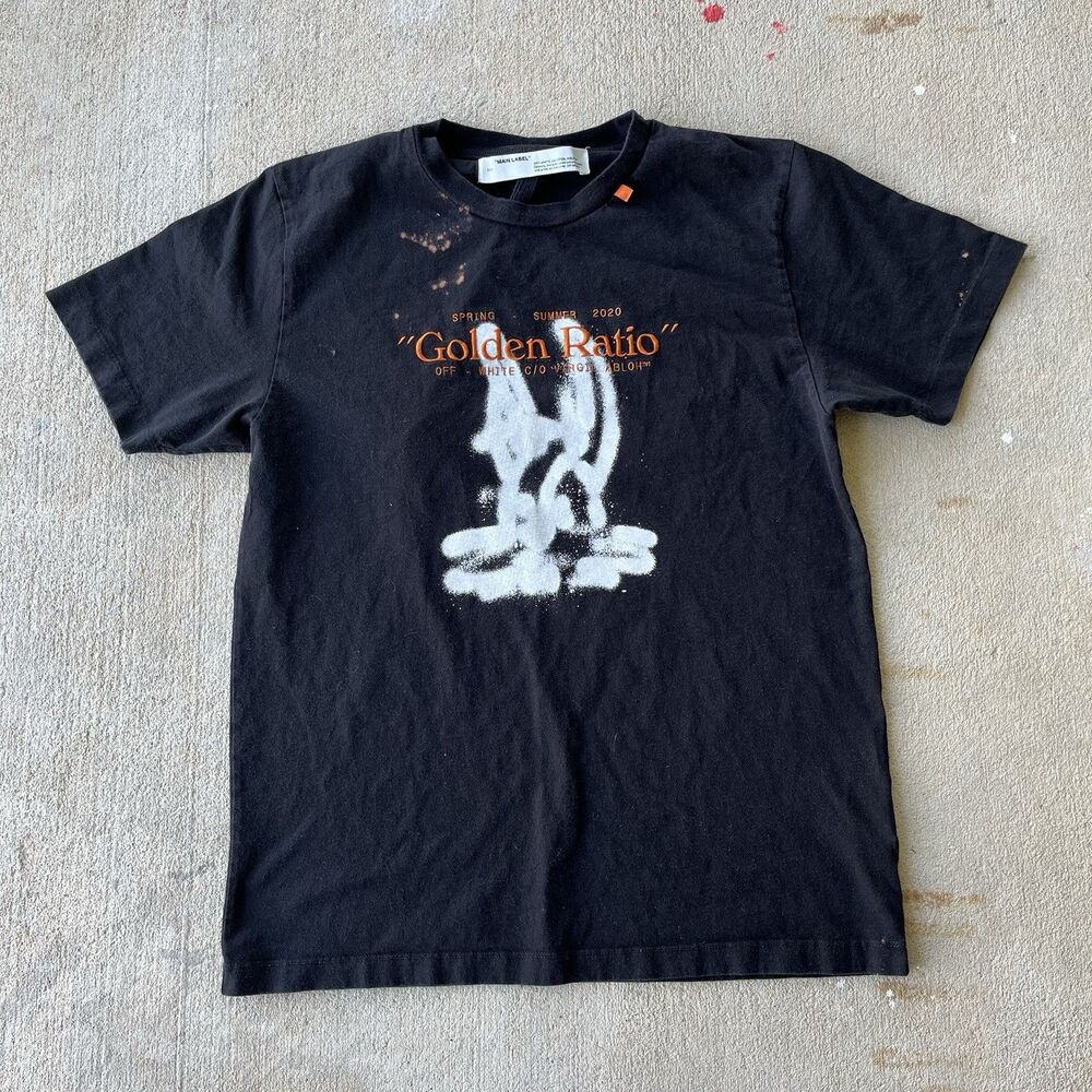 Virgil Abloh Off White Golden Ratio Spring/summer 2020 T Shirt Size Large